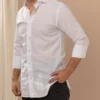 CAMISA 70% LINO MC