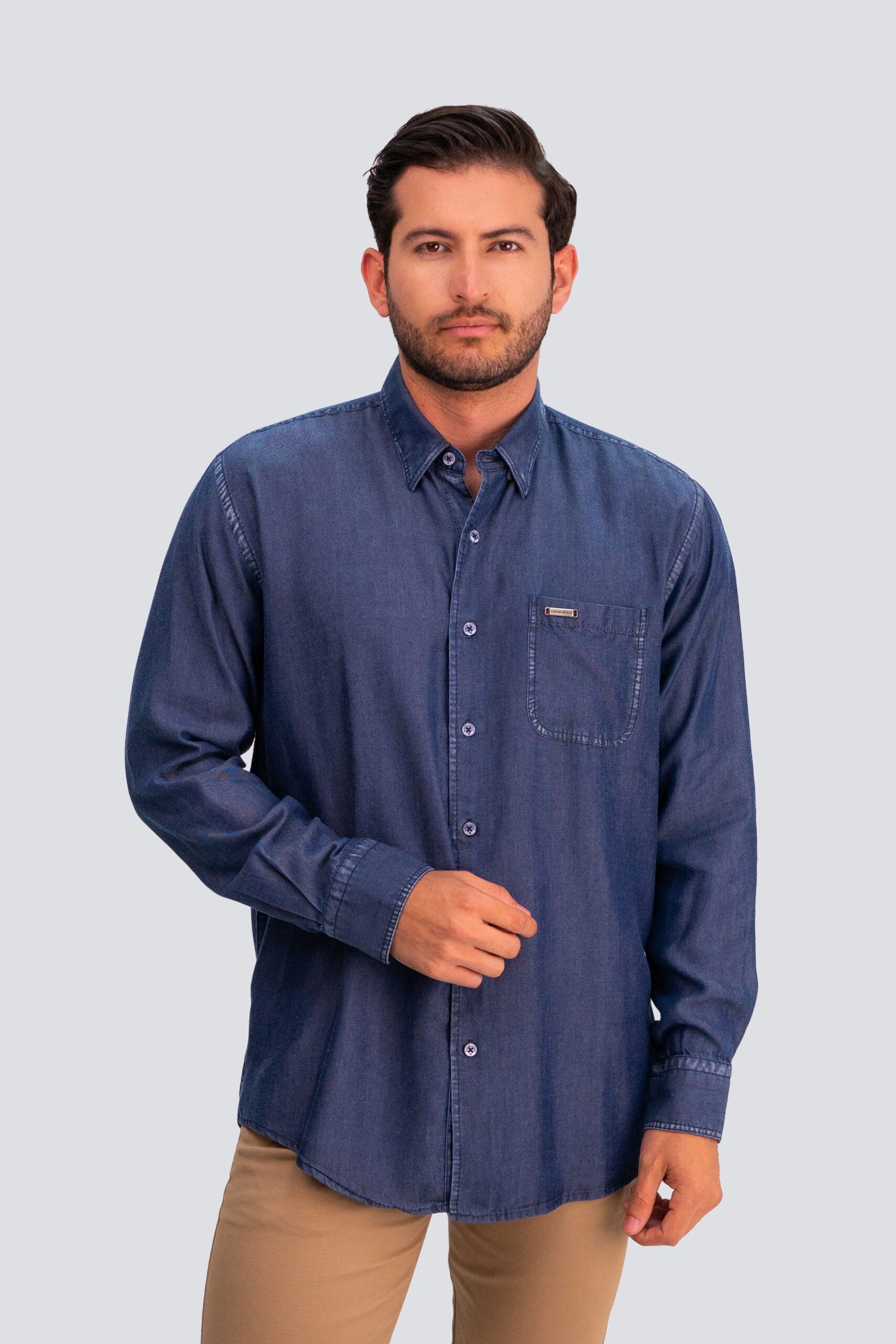 CAMISA TENCEL LYOCELL MC