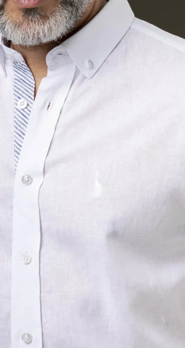 CAMISA 70% LINO MC - Imagen 4