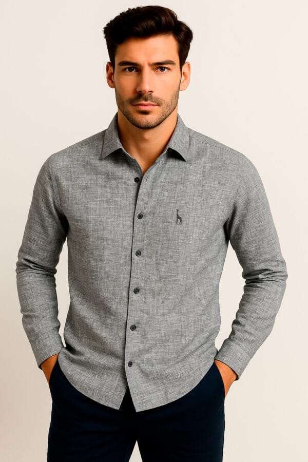 CAMISA MC EFECTO LINO