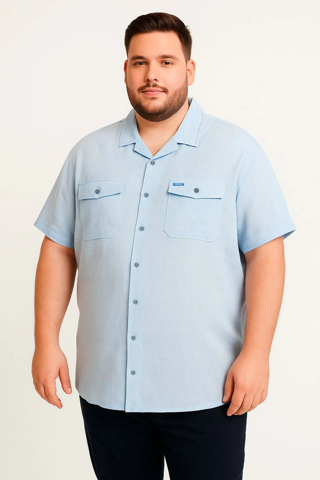 CAMISA HOMBRE EFECTO LINO