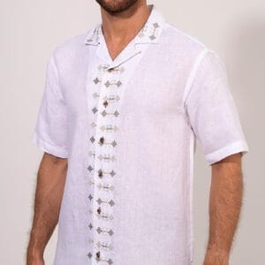 CAMISA 100% LINO MC