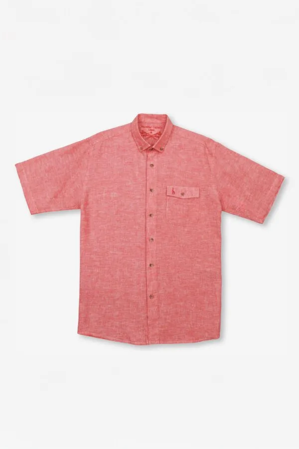 CAMISA HOMBRE 80% LINO MC - Imagen 3