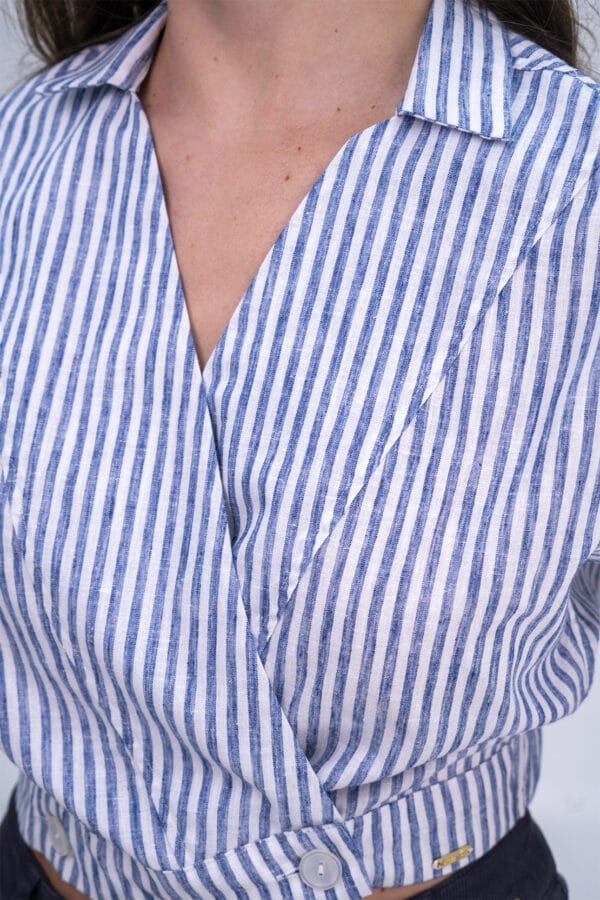 BLUSA EFECTO LINO - Imagen 2