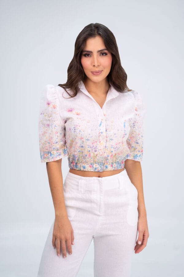 BLUSA EFECTO LINO SC
