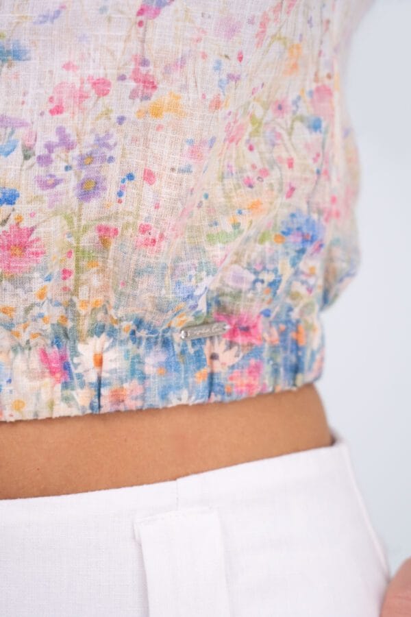 BLUSA EFECTO LINO SC - Imagen 4