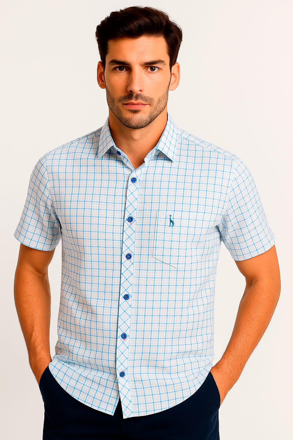 CAMISA MC EFECTO LINO