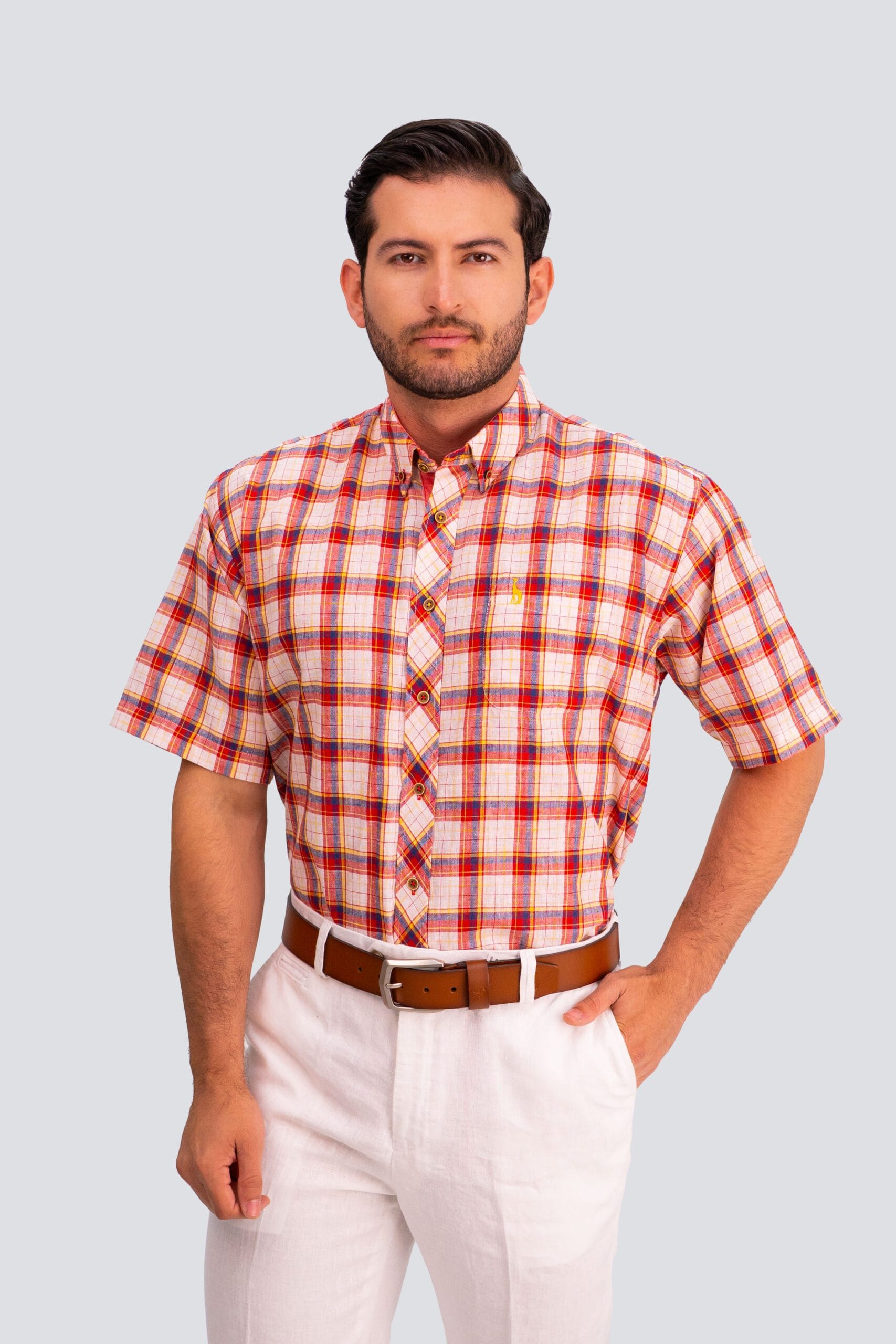 CAMISA EFECTO LINO MC