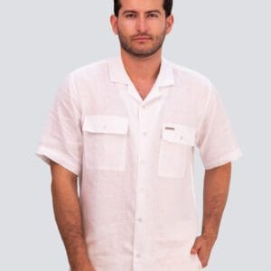 CAMISA MC 100% LINO ITALIANO