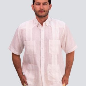 CAMISA MC 100% LINO ITALIANO