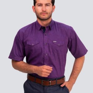 CAMISA MC EFECTO LINO