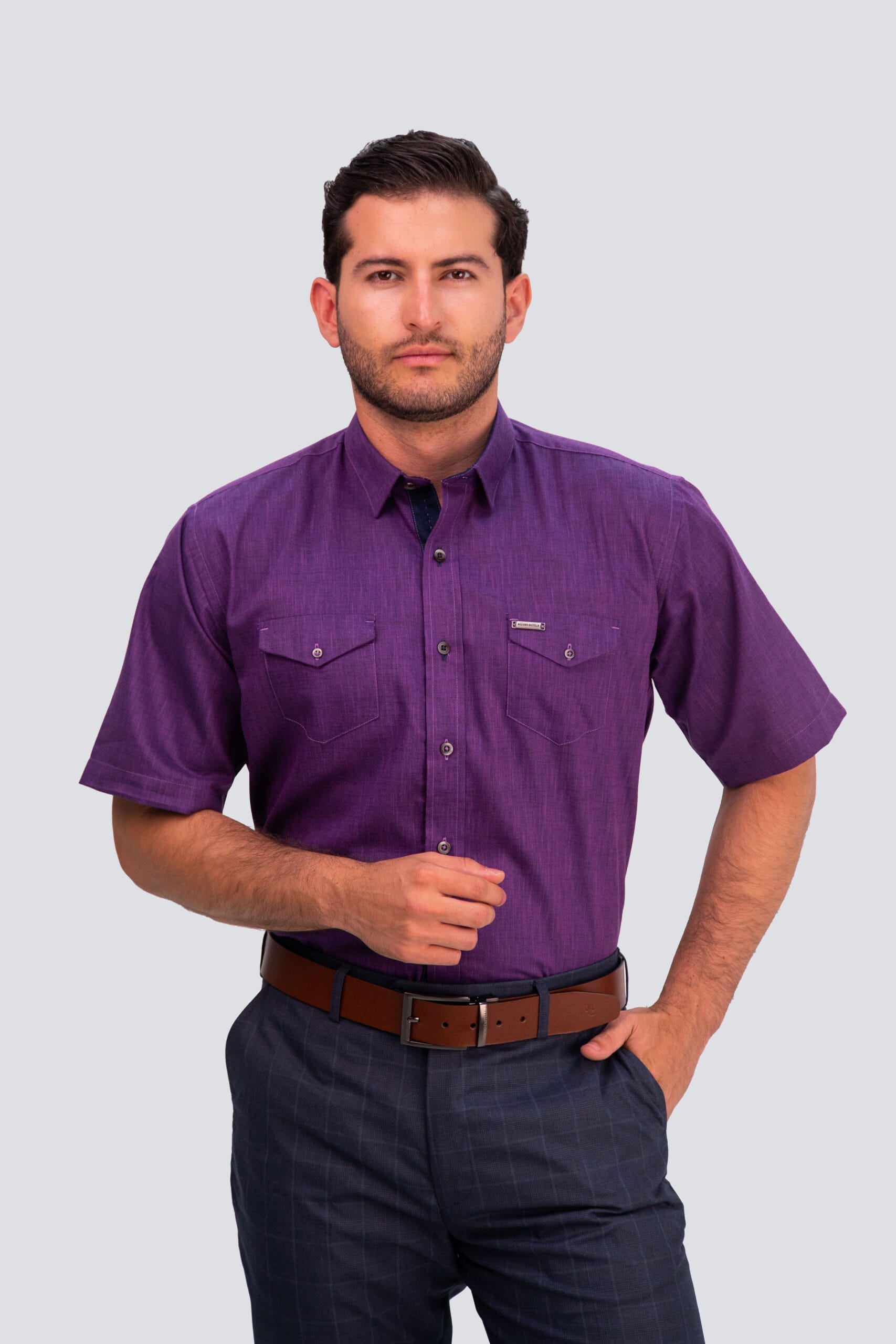 CAMISA MC EFECTO LINO