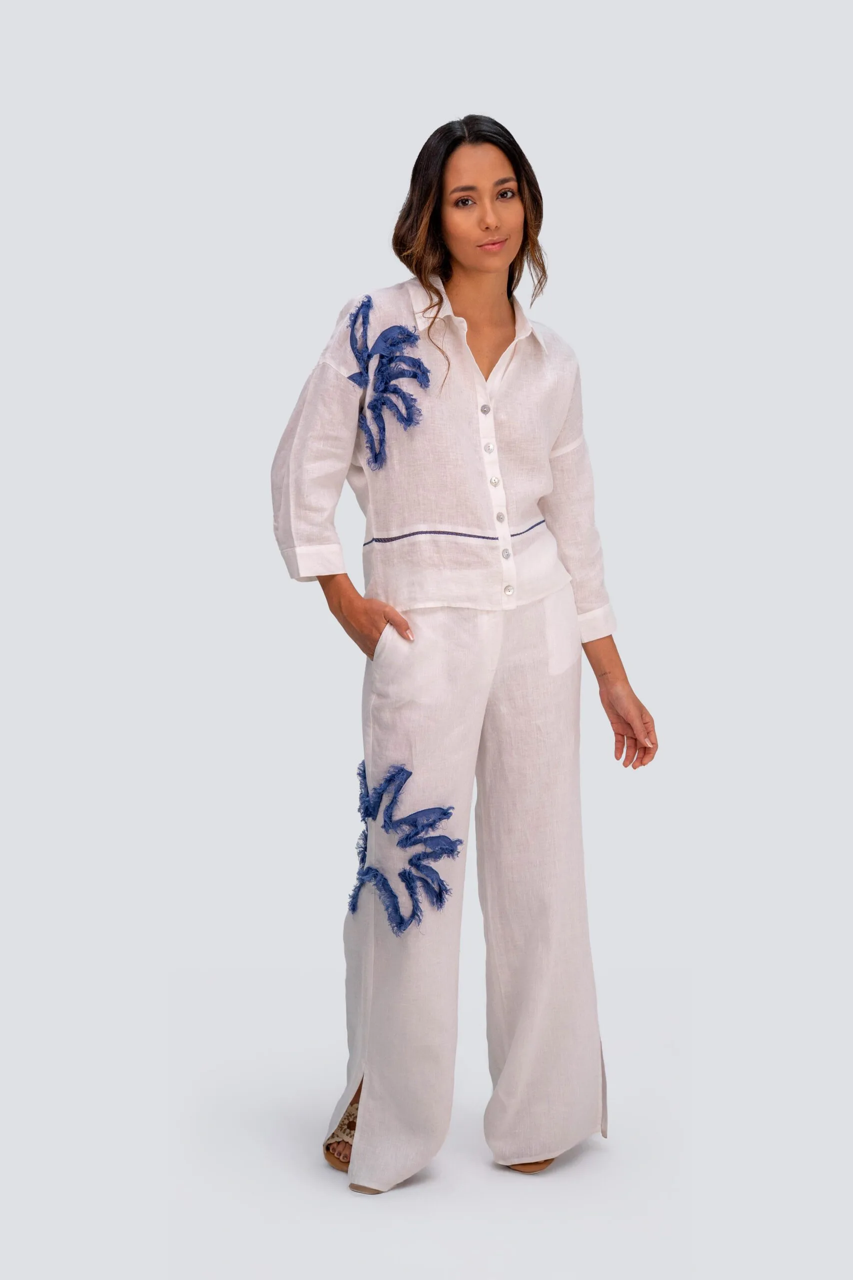 BLUSA 100% LINO - Imagen 2