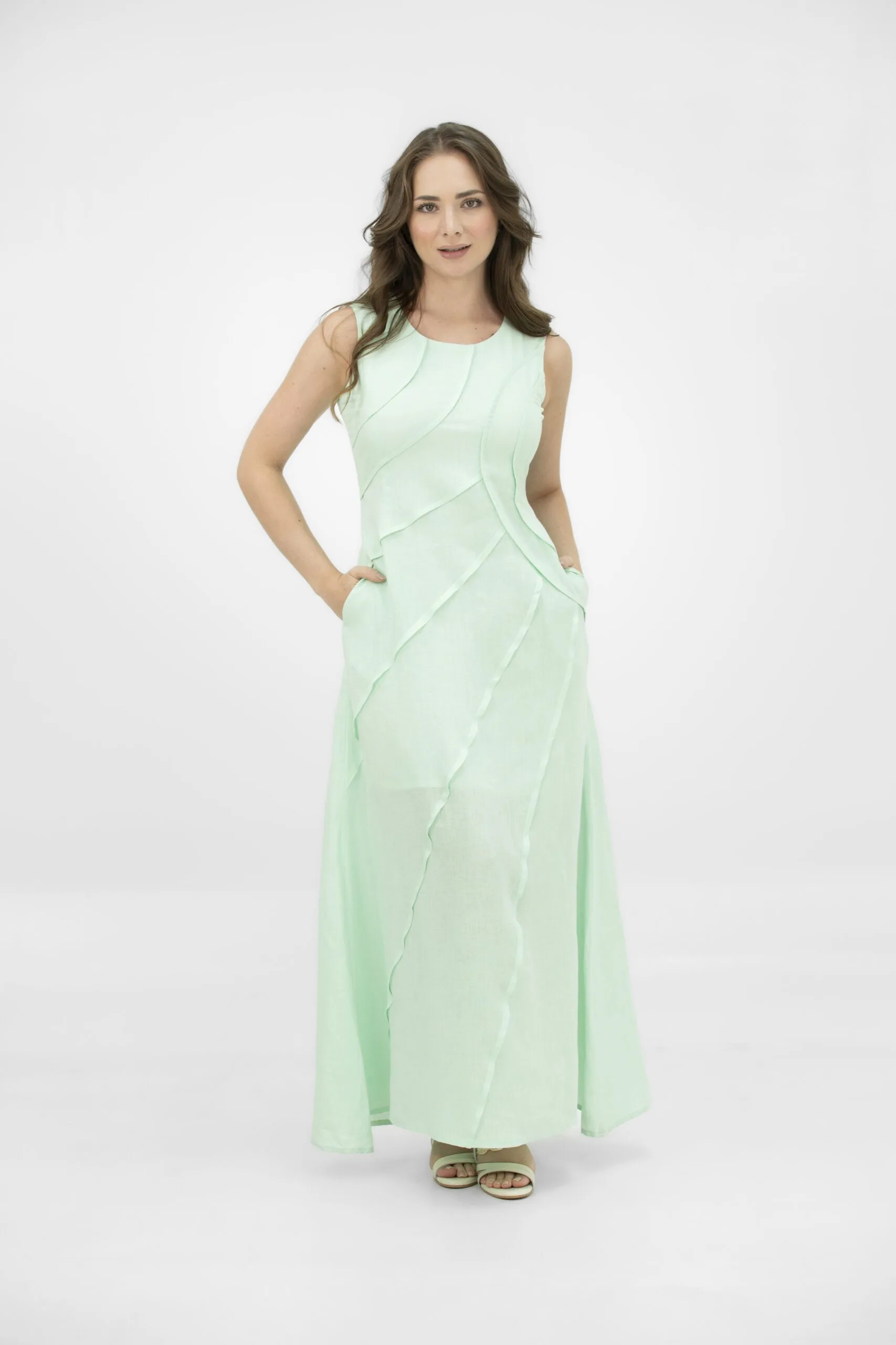 VESTIDO 100% LINO