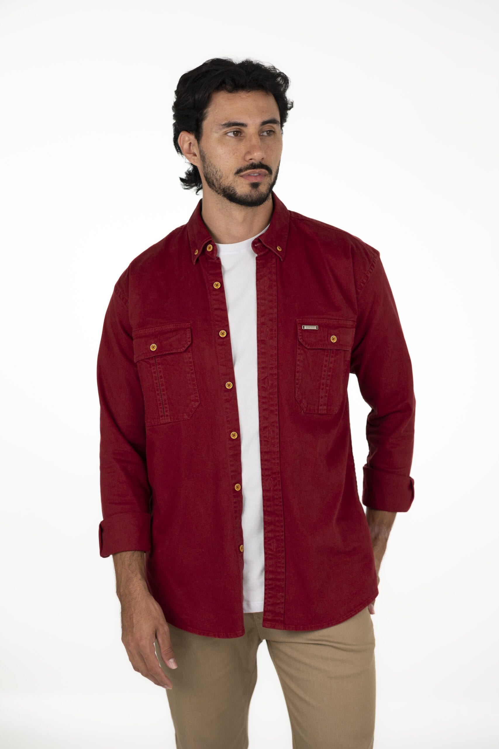CAMISA DRILL MC