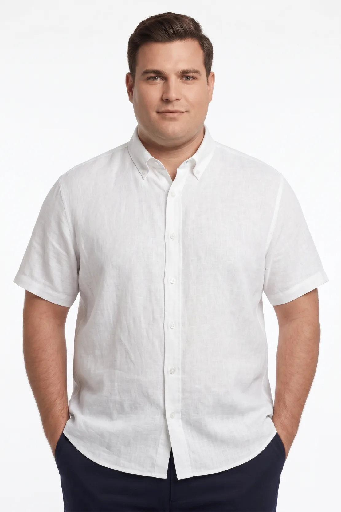 CAMISA 100% LINO MC