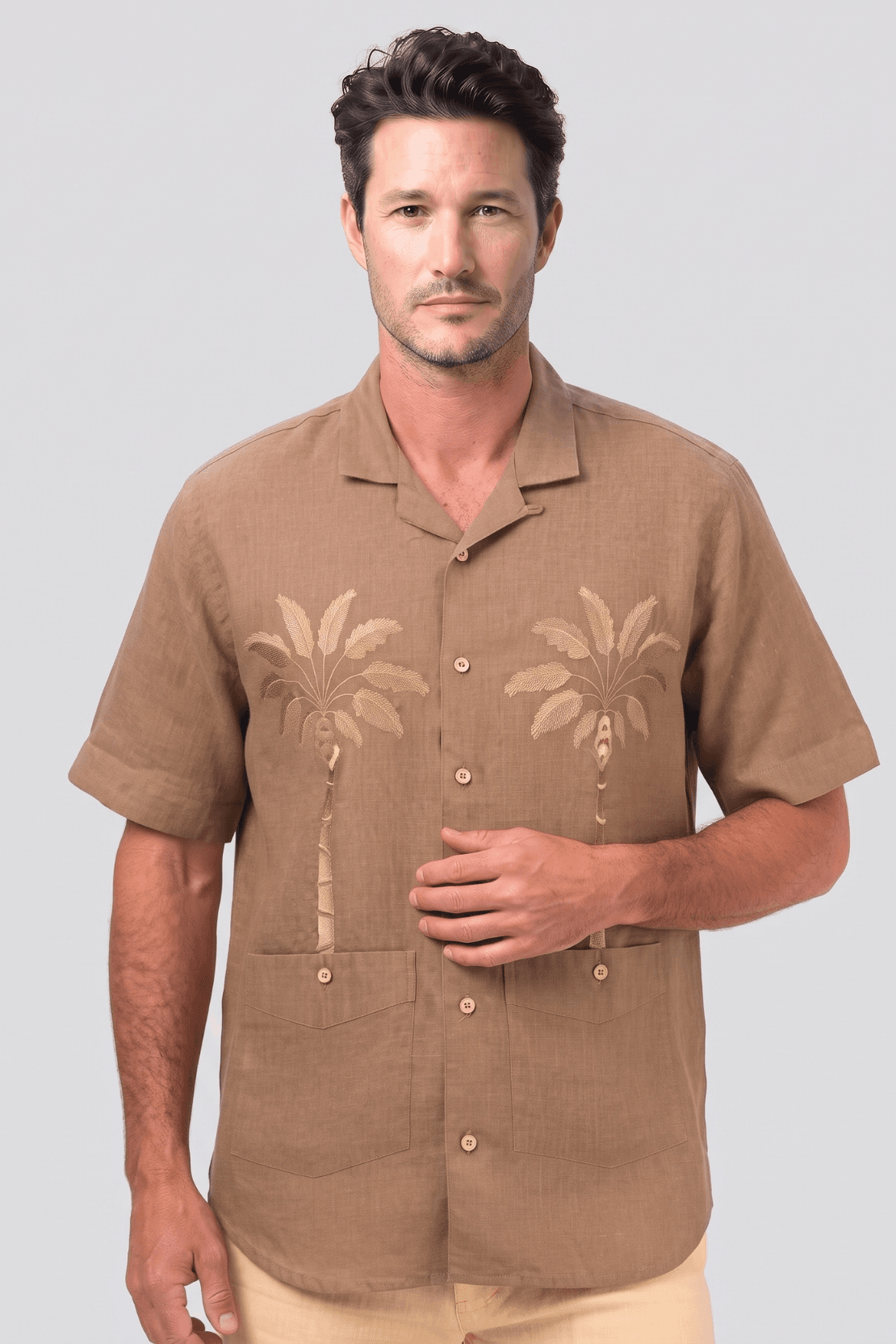 CAMISA MC 100% LINO