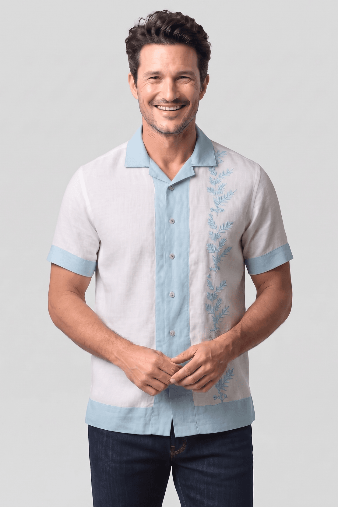 CAMISA 100% LINO MC