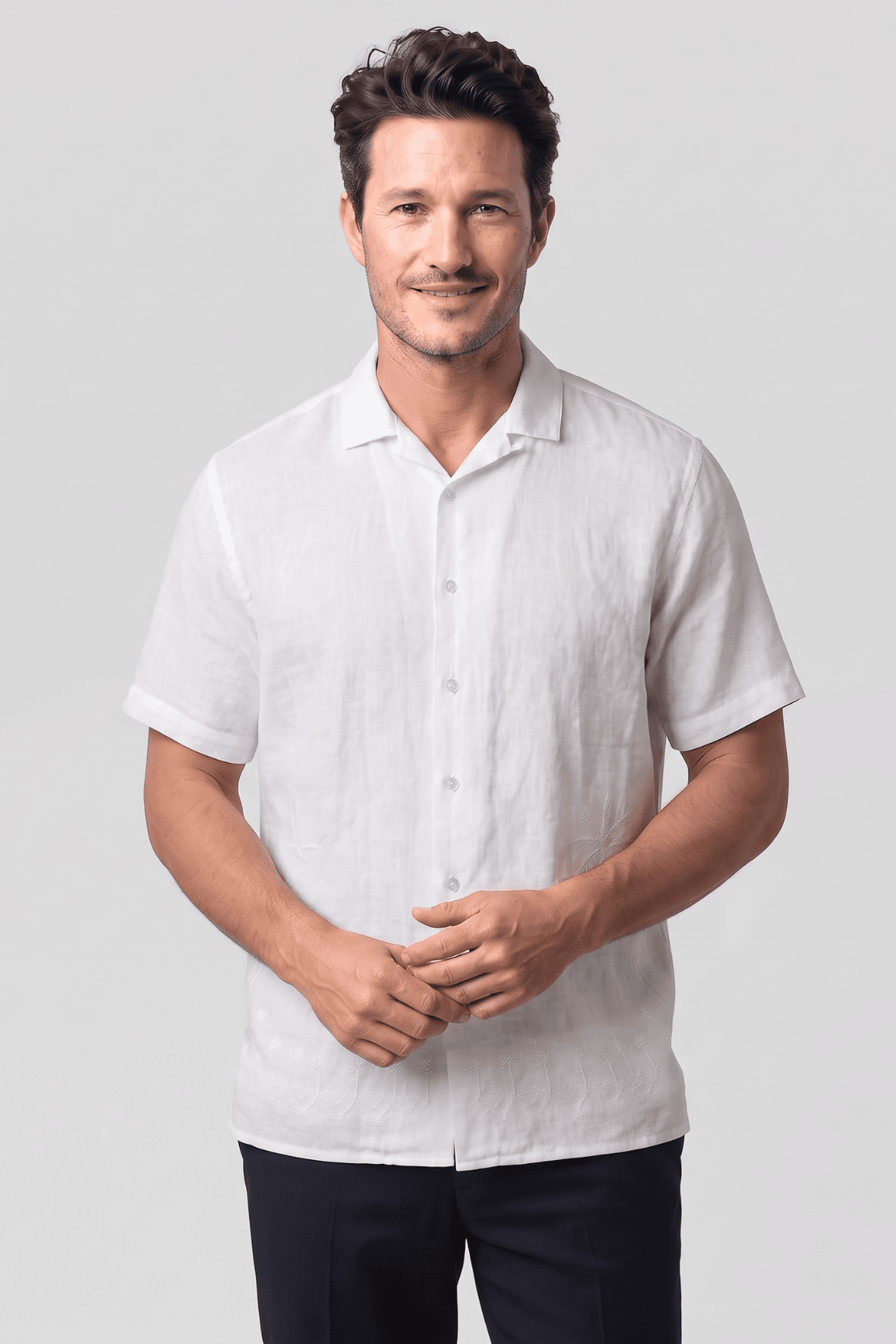 CAMISA 100% LINO MC