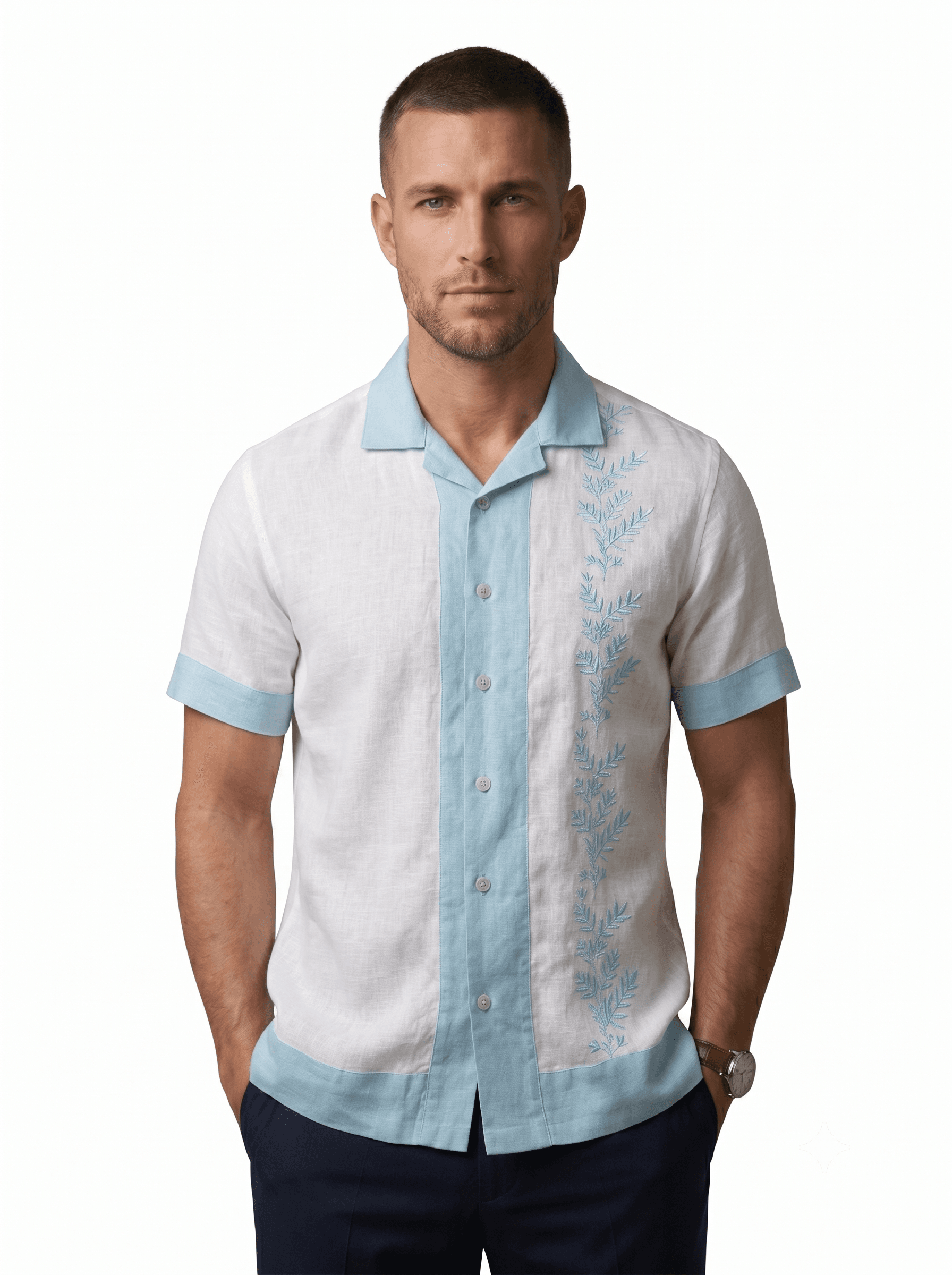 CAMISA 100% LINO MC