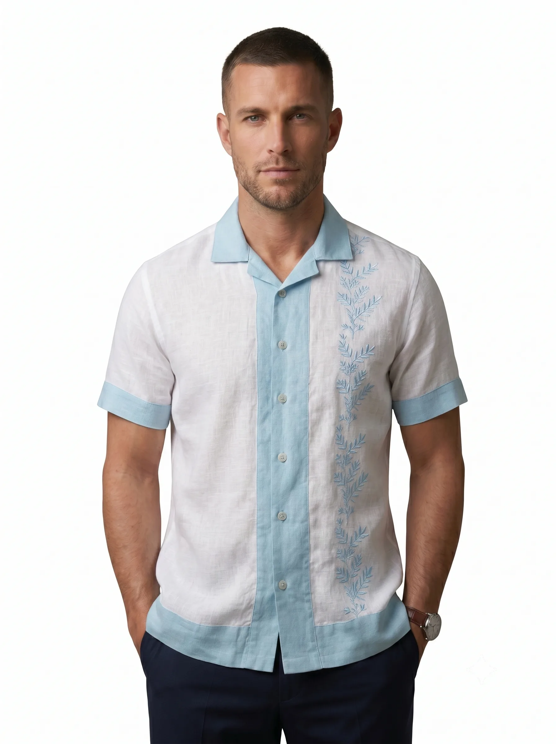 CAMISA 100% LINO MC