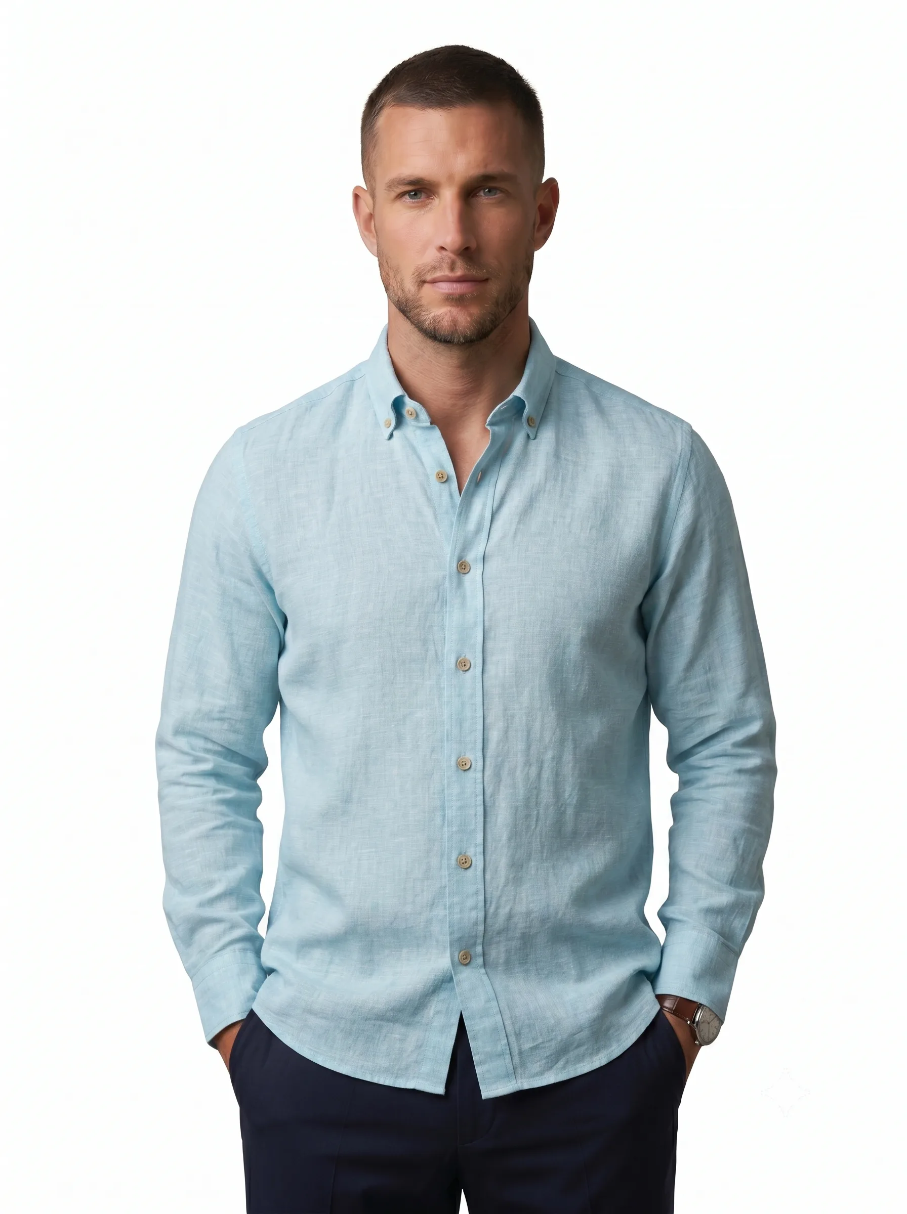 CAMISA 100% LINO MC