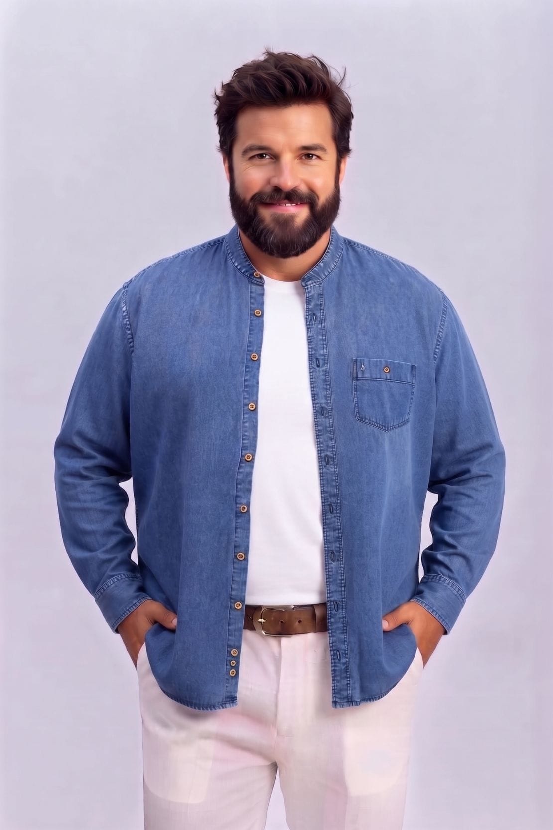 CAMISA 100% TENCEL MC