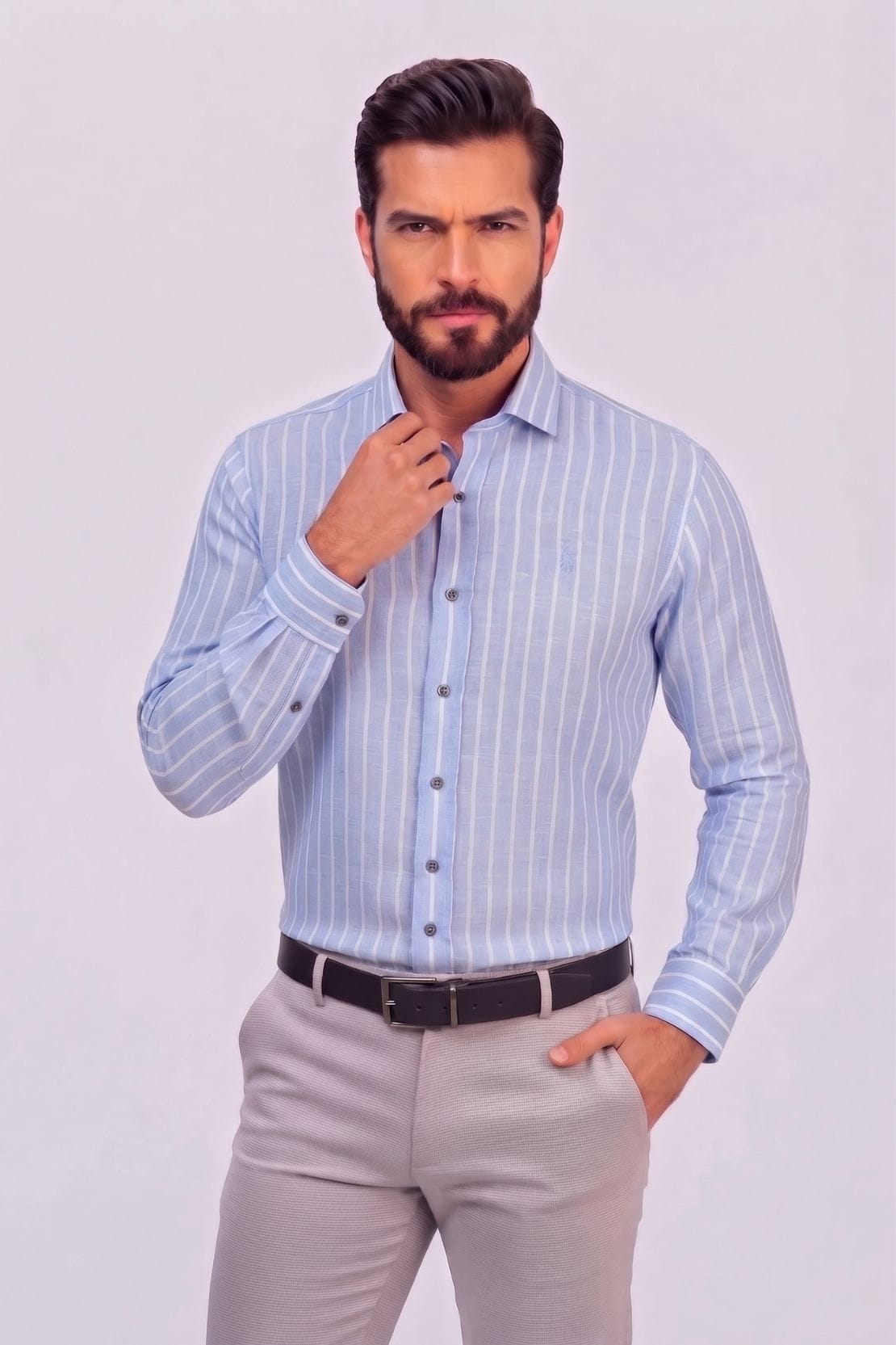 CAMISA HOMBRE EFECTO LINO