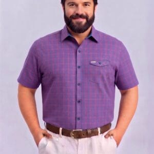 CAMISA EFECTO LINO MC